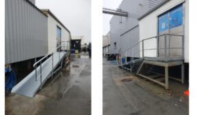 rampe accès à damier amovible